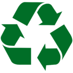 Logo Ruban de Möbius, symbole universel du recyclage